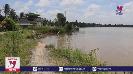 Vĩnh Long tập trung khắc phục sạt lở bờ sông Măng Thít 