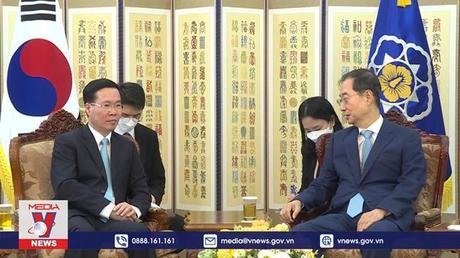 Thủ tướng Hàn Quốc tiếp Thường trực Ban Bí thư Võ Văn Thưởng