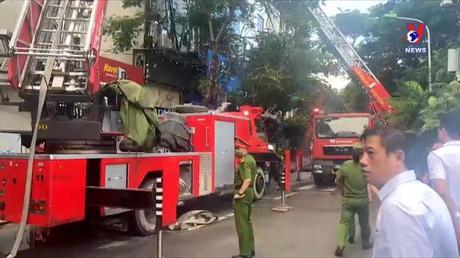 03 chiến sỹ hy sinh khi chữa cháy quán karaoke ở Cầu Giấy