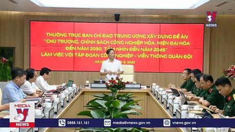 Trưởng ban Kinh tế Trung ương làm việc với Tập đoàn Viettel về đề án công nghiệp hóa 