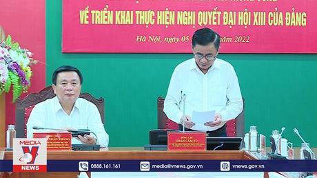 Kiểm tra việc triển khai Nghị quyết Đại hội XIII tại Ủy ban Kiểm tra TW