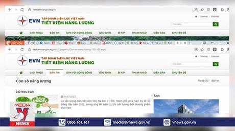 Xuất hiện website giả mạo EVN