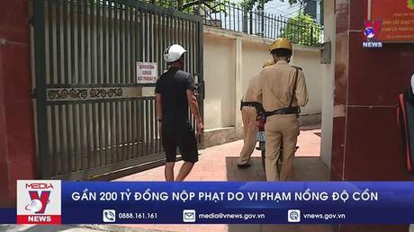 Gần 200 tỷ đồng nộp phạt do vi phạm nồng độ cồn