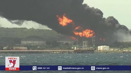 Mexico và Venezuela hỗ trợ Cuba kiểm soát vụ cháy kho dầu