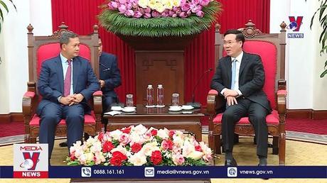 Thường trực Ban Bí thư tiếp Phó tổng tư lệnh Quân đội Hoàng gia Campuchia