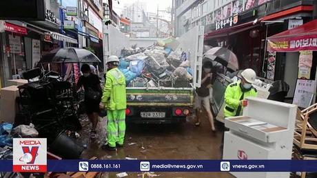 Mưa lũ kỷ lục tại Hàn Quốc gây nhiều thiệt hại