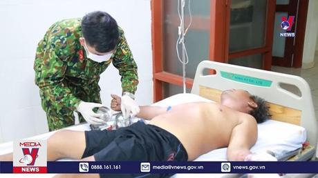 Trường Sa cấp cứu ngư dân bị tai nạn lao động