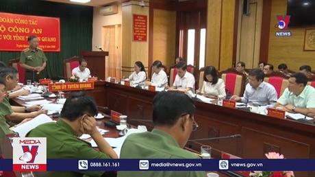 Bộ Công an làm việc với tỉnh Tuyên Quang