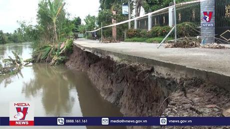 Đê bao Tây Ba Rày bị sạt lở nghiêm trọng