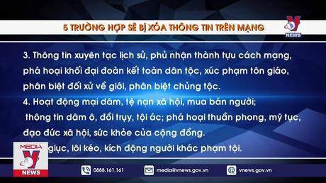 5 trường hợp sẽ bị xóa thông tin trên mạng
