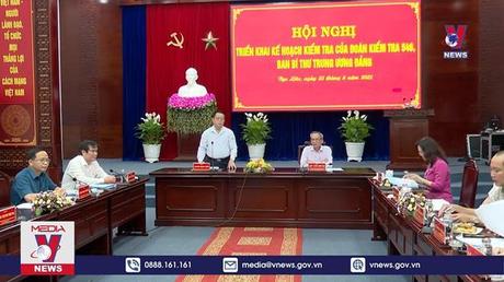 Đoàn kiểm tra 546 của Ban Bí thư làm việc tại Bạc Liêu