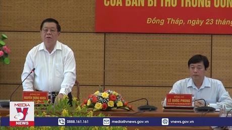 Đoàn kiểm tra của Ban Bí thư Trung ương Đảng làm việc tại Đồng Tháp