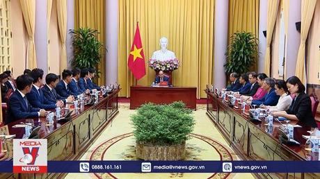 Chủ tịch nước tiếp Đoàn nghị sĩ dân chủ thanh niên Nhật Bản