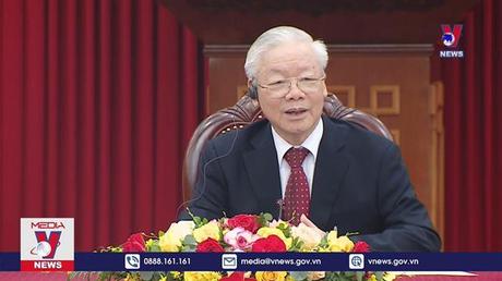 Tổng Bí thư Nguyễn Phú Trọng điện đàm với Tổng thống Indonesia