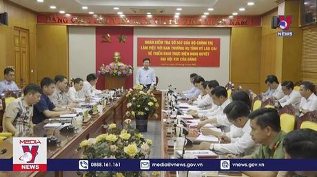 Kiểm tra việc triển khai Nghị quyết Đại hội XIII tại Lào Cai