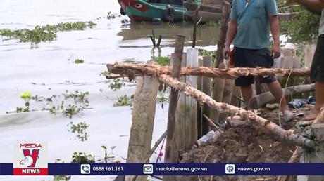  Long An đầu tư nhiều công trình chống sạt lở bờ sông