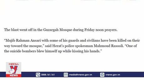 Nổ ở Afghanistan, hơn 40 người thương vong