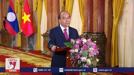 Chủ tịch nước phát biểu kỷ niệm 60 năm thiết lập quan hệ ngoại giao Việt Nam - Lào