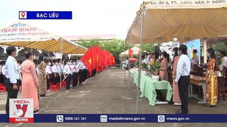 Học sinh vùng ven biển Bạc Liêu rộn ràng khai giảng năm học mới