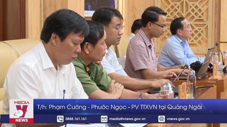 Đoàn Kiểm tra 538 của Bộ Chính trị làm việc tại Quảng Ngãi