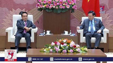 Chủ tịch Quốc hội tiếp Chủ tịch Kiểm toán Nhà nước Lào