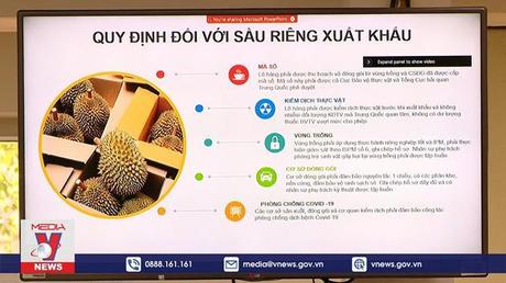 3.000ha sầu riêng đạt chuẩn vào thị trường Trung Quốc