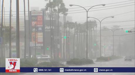 Siêu bão Nanmadol gây mưa lớn ở phía Nam Nhật Bản