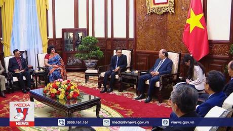 Chủ tịch nước Nguyễn Xuân Phúc tiếp Đại sứ Ấn Độ chào từ biệt