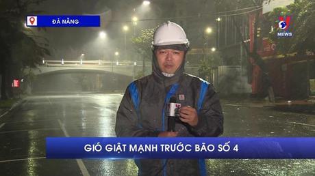 Gió giật mạnh trước bão số 4