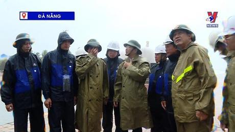 Lãnh đạo Đà Nẵng kiểm tra công tác ứng phó bão số 4