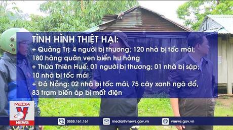 Thiệt hại ban đầu bão số 4 khi vào đất liền
