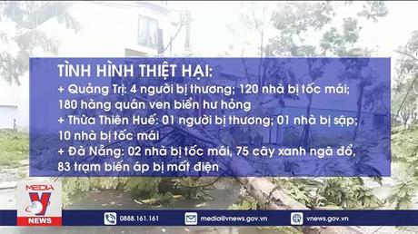 Thiệt hại ban đầu bão số 4 khi vào đất liền