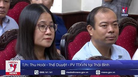 Đoàn ĐBQH tỉnh Thái Bình tiếp xúc cử tri trước kỳ họp