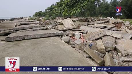 Nam Định: Thêm nhiều vị trí sạt lở tại Khu Du lịch sinh thái Rạng Đông