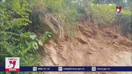 Sạt lở trên tuyến tỉnh lộ 156B của Lào Cai