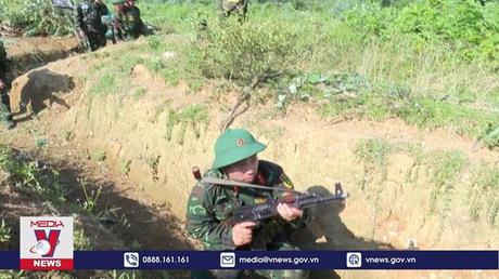 Sư đoàn 304 diễn tập với lực lượng dự bị động viên