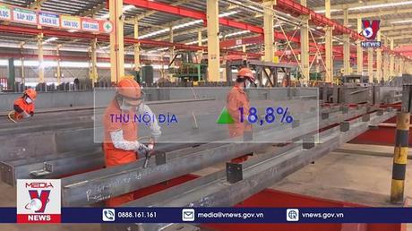 Thu thuế nội địa giữ nhịp tăng trưởng khá