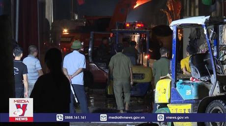 Khống chế kịp thời vụ cháy tại một công ty giấy ở Bắc Ninh