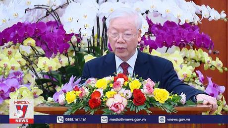 Tổng Bí thư gặp mặt các đại biểu thanh niên quân đội