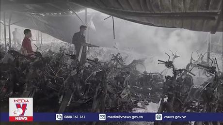 Hỗ trợ người lao động Nam Định trong vụ cháy 500 chiếc xe