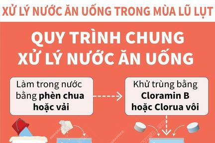 Quy trình chung xử lý nước ăn uống trong mùa lũ lụt