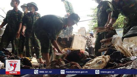 Vệ sinh môi trường phòng chống dịch bệnh sau mưa lũ