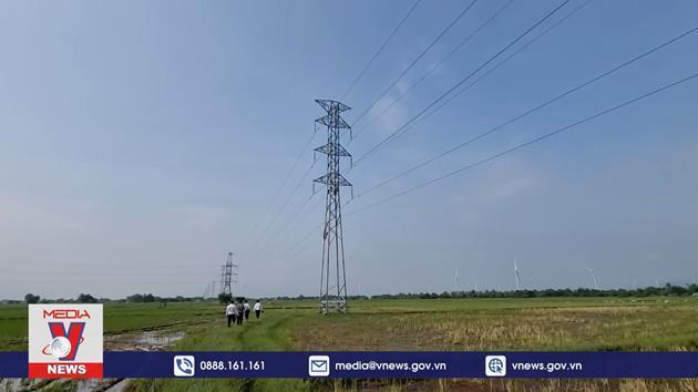 Trụ điện 110kv tại Ninh Thuận bị mất trộm phụ kiện