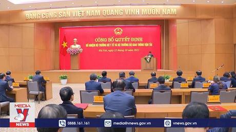 Trao Quyết định bổ nhiệm Bộ trưởng Y tế và Bộ trưởng Giao thông vận tải