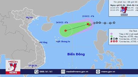 Áp thấp nhiệt đới suy yếu dần trên biển Đông