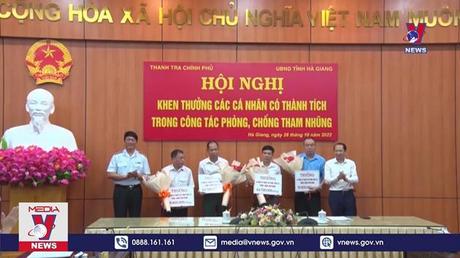 Khen thưởng cá nhân có thành tích phòng chống tham nhũng tại Hà Giang