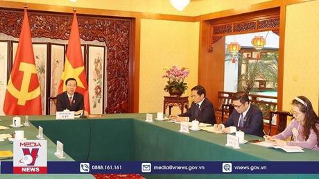 Thường trực Ban Bí thư hội đàm trực tuyến với Ủy viên Thường vụ Bộ Chính trị, Bí thư Ban Bí thư Trung ương ĐCS Trung Quốc