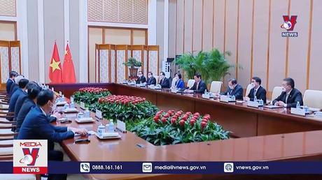 Tổng Bí thư hội kiến Ủy viên trưởng UBTV Nhân đại Trung Quốc