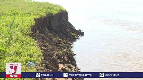 Sạt lở ven bờ sông Mã ngày càng nghiêm trọng