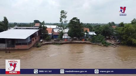 Công bố tình huống khẩn cấp sạt lở sông Tiền ở Đồng Tháp